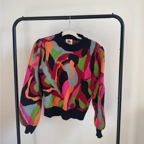 FARM Rio Multicolor Abstract Sweater - Picture 2 of 3